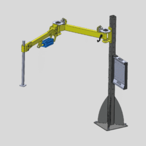 Articulated torque reaction arm for multi-point tightening
