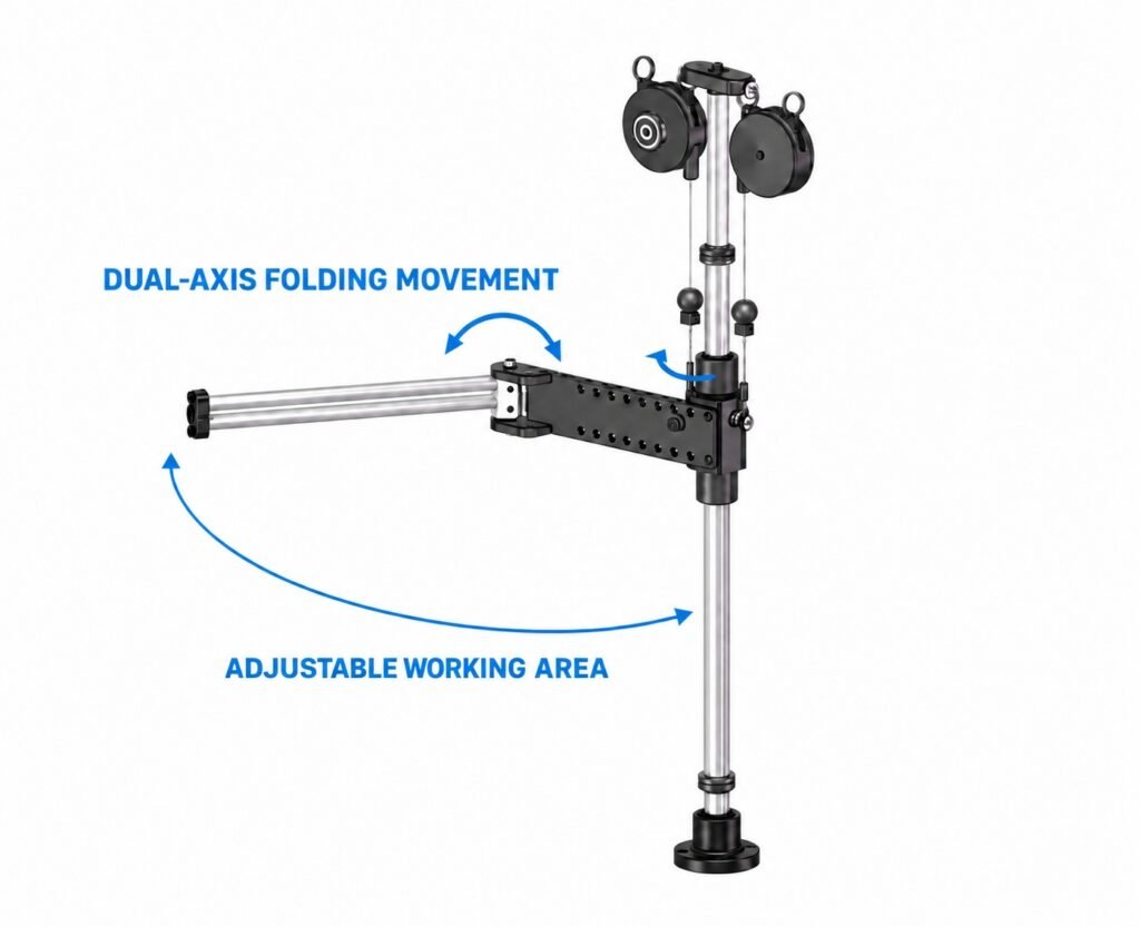 KURAN KR001 dual-axis torque reaction arm with spring balancer