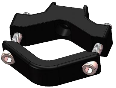 KR005-UCAF tool clamp for KRAF torque arms with 25–44 mm clamping diameter