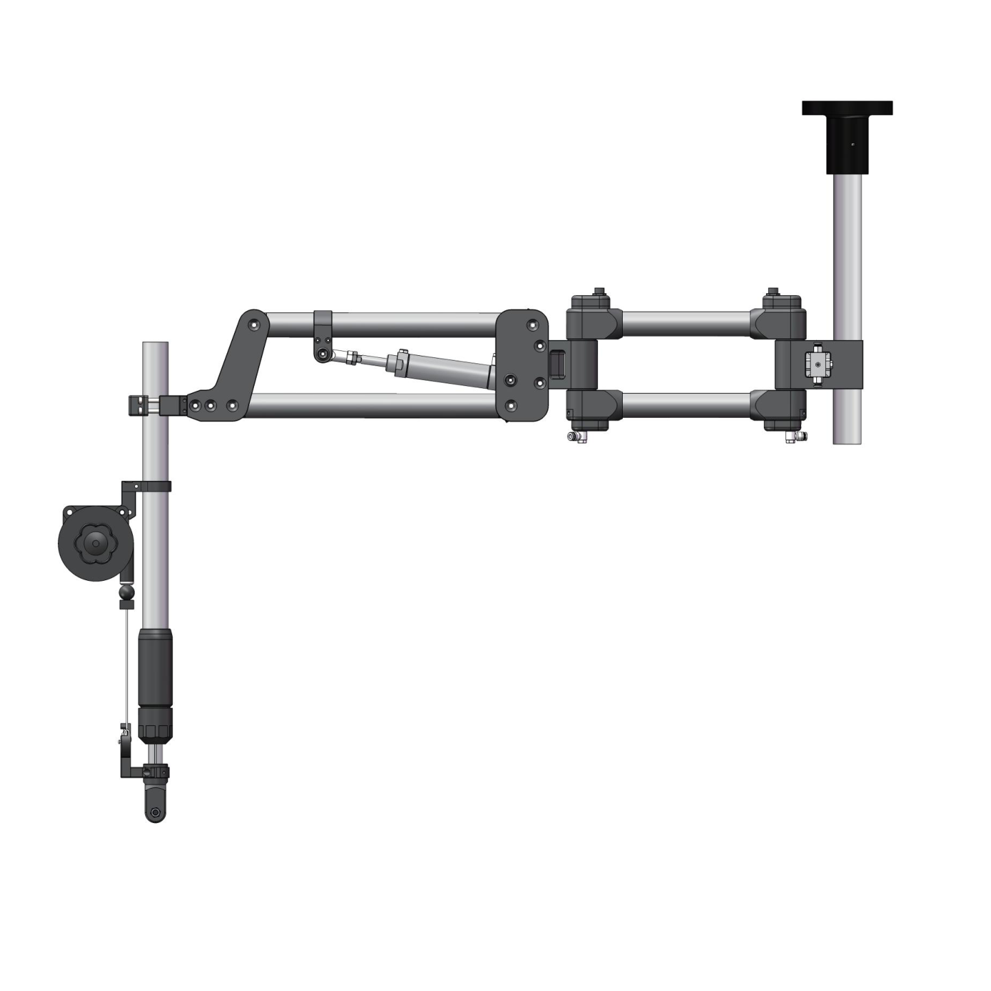 KURAN KR008 top-mounted torque reaction arm layout