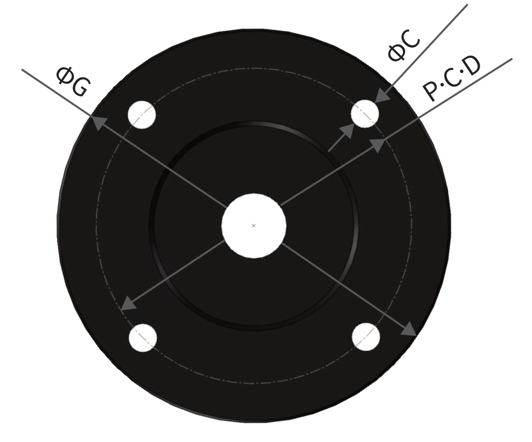 KURAN KR007 base mounting dimension drawing